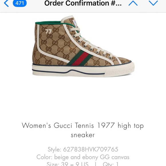 Authentic Gucci sneakers - Picture 12 of 15